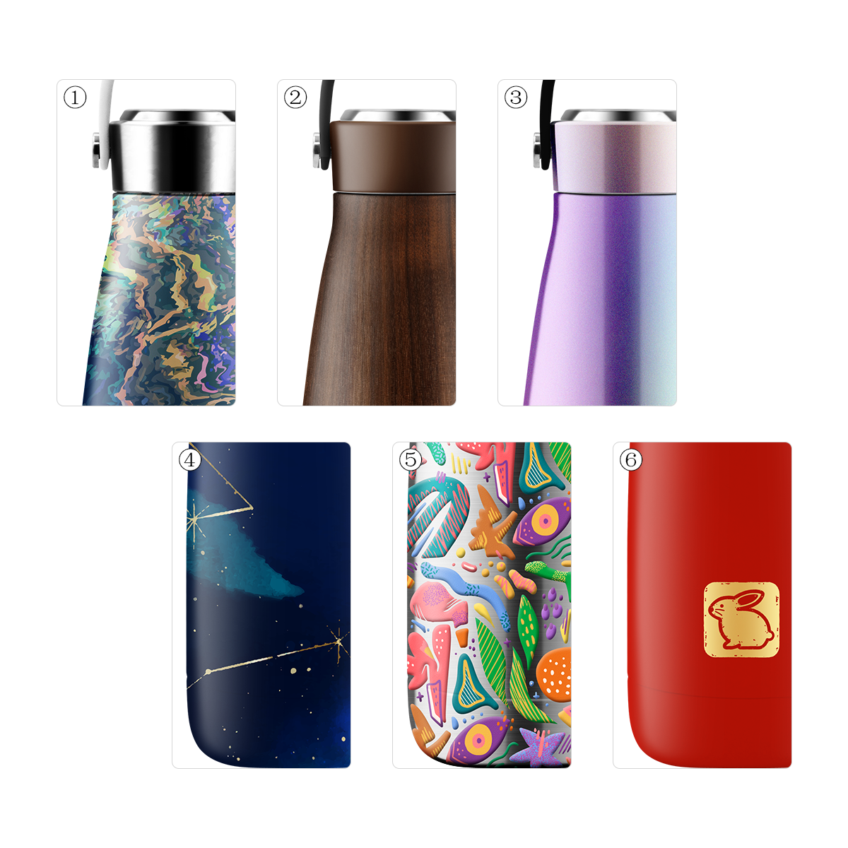 Custom Logo Printing Options - Water Transfer, Thermal Transfer, UV Coating for Jenny 300ML Bottle