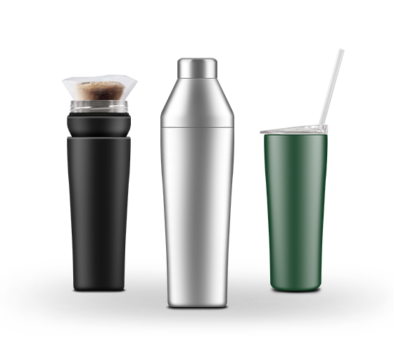 Leo 750ML Large Capacity Water Bottle - Vacuum Flask with Measuring Cup Lid