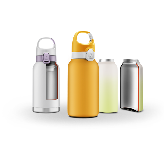 Tyson 350ML Compact Sports Water Bottle - Portable Vacuum Flask with Carabiner