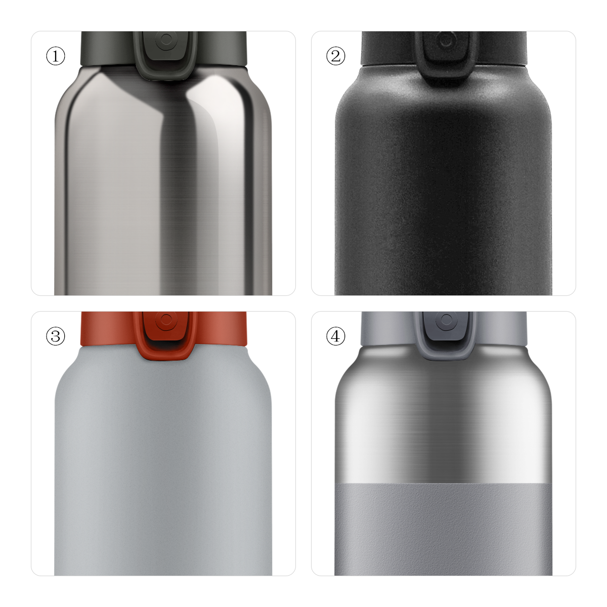 Custom Coating Options - Mirror Varnish, Powder Coating, Matte Paint, Partial Powder Coating for Tyson Bottle